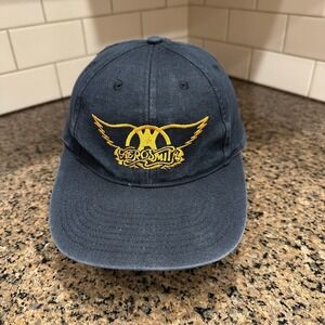 VTG Aerosmith Nine Lives Concert Giant Hat Black Snapback 9 Lives World Tour